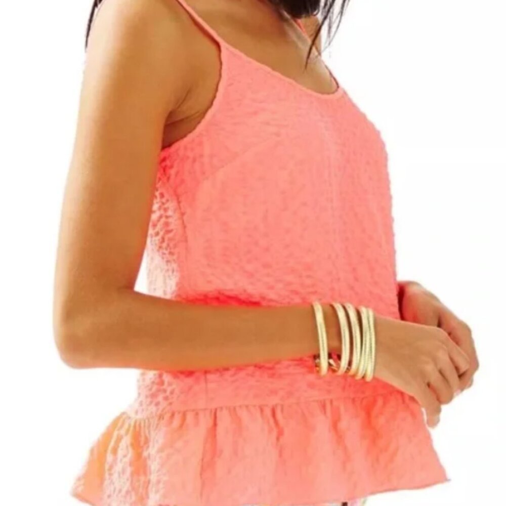 Lilly Pulitzer Coral Tank Sun Ray Size Medium